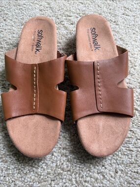 Softwalk Beverly 2.0 Brown Wedge Sandals
